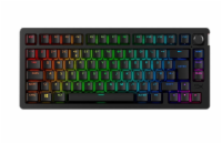 HP HyperX Alloy Rise 75 Mechanická bezdrátová klávesnice, UK - černá Bezdrátová mechanická klávesnice HyperX Alloy Rise 75 (91Y91AA#ABU) s RGB podsvícením, lineárními spínači HyperX Red a až 1 500h v