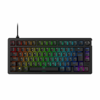 HP HyperX Alloy Rise 75 Mechanická klávesnice, UK - černá...