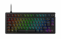HP HyperX Alloy Rise 75 Mechanická klávesnice, UK - černá Mechanická herní klávesnice HyperX Alloy Rise 75 (7G7A4AA#ABU) s RGB podsvícením, lineárními spínači HyperX Red a anti-ghosting funkcí. Perfe