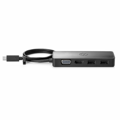 HP USB-C Travel Hub (TPA-A601H) - černá Kompaktní USB-C h...