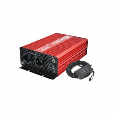Měnič napětí CARSPA P2000 12V/230V 2000W čistá sinusovka
