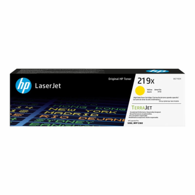HP toner 219X/High Yield Yellow/2500 stran - poškozený obal