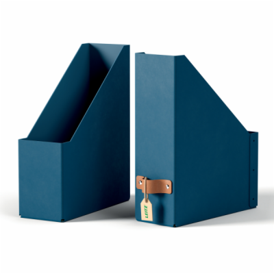 LEITZ stojan na časopisy, karton, 2ks námořnická modrá