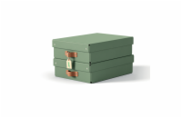 LEITZ úložný box, karton, velikost M nízký, 2 ks zelený