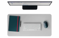 LEITZ podložka na stůl recyklovaná kůže 36x70 cm sv. šedá