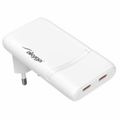 Akyga USB Nabíječka AK-CH-32 2x USB-C PD 5-20V / max. 3.2...