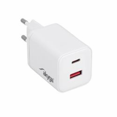 Akyga USB Nabíječka AK-CH-28 USB-A + USB-C PD 5-21V / max...