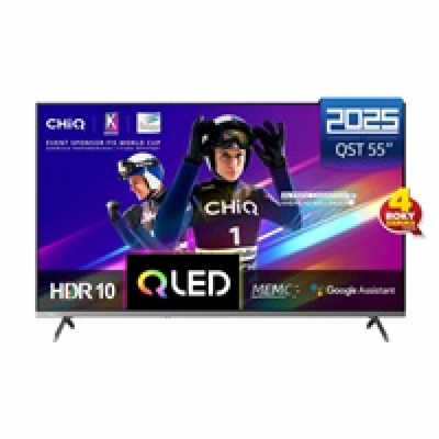 CHiQ U55QST TV 55", UHD, QLED, ultratenká, Google TV, DLG...