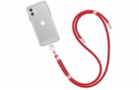 WG - Crossbody lace strap/transparent/red