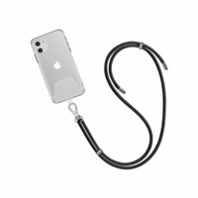 WG - Crossbody lace strap / transparent / black