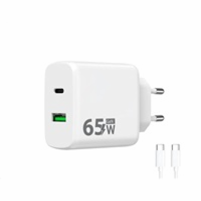 WG - Síťová nabíječka GaN 2x USB 65W, 1x USB-C PD 65W + 1...
