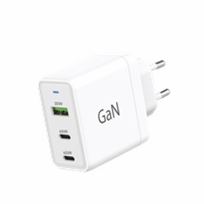 WG - Síťová nabíječka GaN 3x USB, 1x USB-A 30W + 2x USB-C...