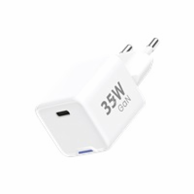 WG - Síťová nabíječka GaN 1x USB-C, PD 35W, bílá