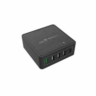 WG - Síťová nabíječka 5x USB 60W, 1x USB-A QC 3.0 + 3x US...