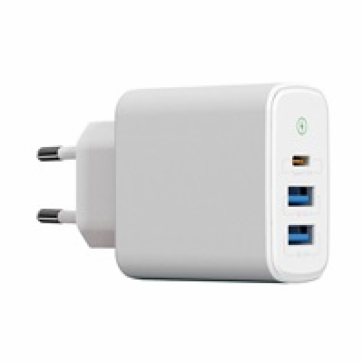 WG - Síťová nabíječka 3x USB, 1x USB-A QC 3.0 + 1x USB-A ...