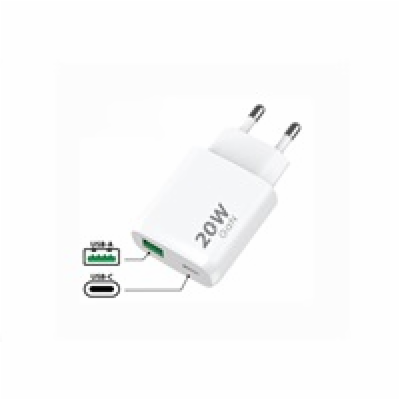 WG - Síťová nabíječka 2x USB, 1x USB-C PD 20W + 1x USB-A ...