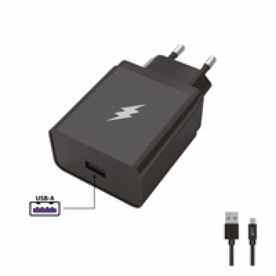 WG - Síťová nabíječka 1x USB-A 22,5W, SuperCharge, 5V-9V-...