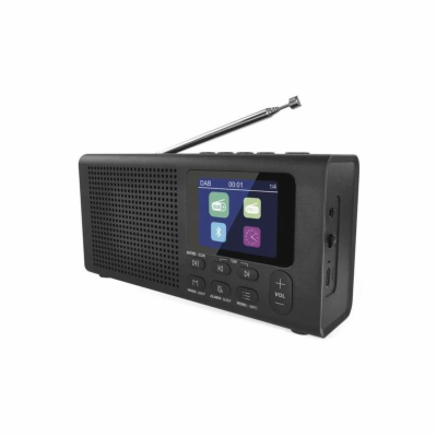 Přenosné rádio EMOS E0090 s Bluetooth, DAB/ DAB+/ FM, černé