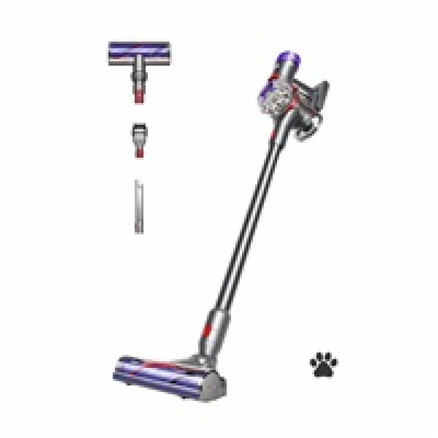 BAZAR - Dyson V8 Advanced silver/nickel tyčový vysavač - ...