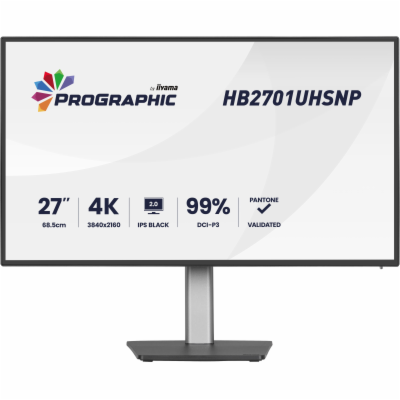 iiyama ProGraphic/HB2701UHSNP-B1/27"/IPS/4K UHD/60Hz/4ms/...