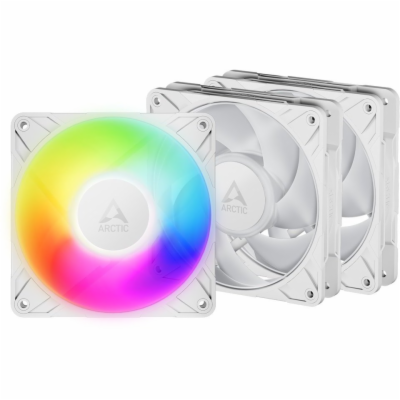 ARCTIC P12 Pro A-RGB (bílá) 3-Pack - 120mm A-RGB PWM vent...