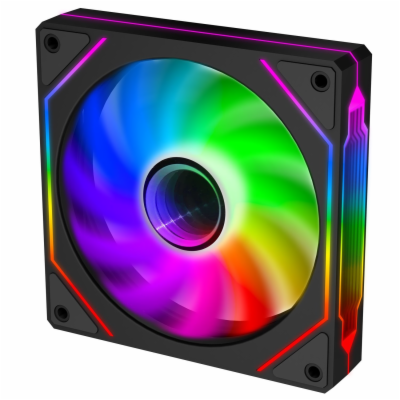 EVOLVEO 120UX-M, ventilátor, 120mm, 4pin molex, ARGB, mas...