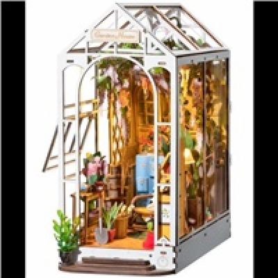 RoboTime 3D skládačka Zarážka na knihy Garden House (dřev...