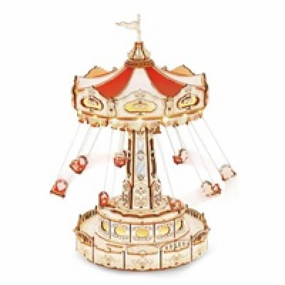 RoboTime 3D skládačka hrací skříňky Řetízkový kolotoč bar...