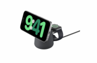 Belkin BOOST CHARGE™ PRO Qi2 2v1 Nabíjecí stojánek pro iPhone/Apple Watch/AirPods, tmavě šedý