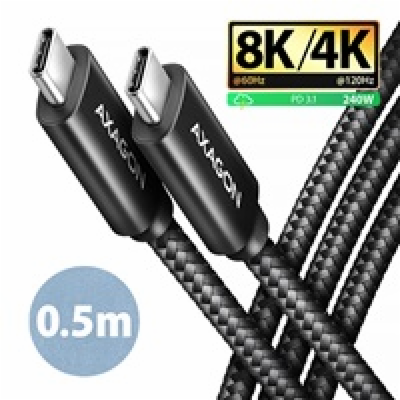 AXAGON BUCM4X-CM05AB NewGEN+ kabel USB-C <-> USB-C, 0.5m,...