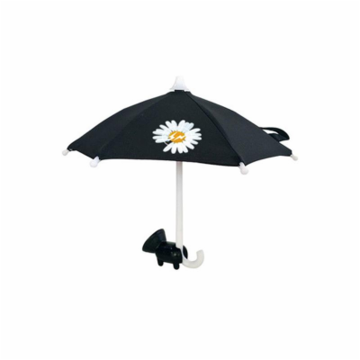 Deštník pro telefon s přísavkou Kytička Black
