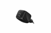 Belkin BOOST CHARGE™ PRO Duální 50W USB-C Power Delivery GaN PPS nástěnná nabíječka, černá