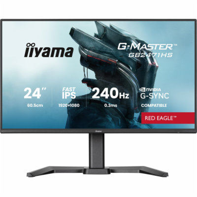 iiyama G-Master/GB2471HS-B1/23,8"/IPS/FHD/240Hz/0,3ms/Čer...