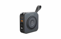 Swissten Power Bank All-In-One Pro S Výměnnými Vidlicemi (USA, EE, UK) 10000 mAh 20W Černá