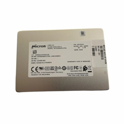 Micron 1300 SSD 2,5" 512GB SATA Micron 1300 SSD 2,5" 512G...