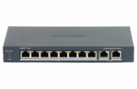 Hikvision DS-3E1510P-EI - Smart managed switch 8x Gb PoE + 2x Gb Uplink RJ-45, 110W, Super PoE - dosah až 300m