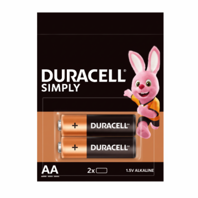 Duracell AA alkalické baterie LR6/MN1500, 1.5V - 2 ks Dur...