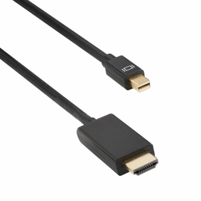 DeTech kabel Mini DP - HDMI (M/M) - 3 m Praktický 3m prop...