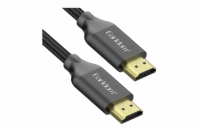 Earldom HDMI kabel ET-W26, 4K, opletený - 2m Odolný opletený HDMI kabel Earldom ET-W26 (2 m) pro spolehlivý přenos obrazu i zvuku ve 4K kvalitě. Ideální pro propojení TV, monitoru, projektoru či hern