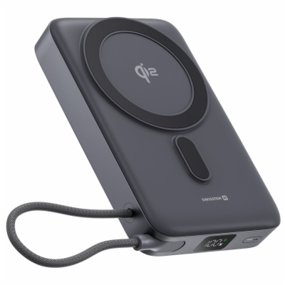 Swissten Power Bank Magsafe Qi2 15W, 10000 mAh s Integrov...