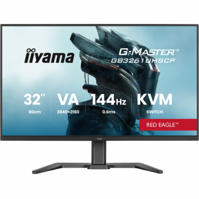 iiyama G-Master/GB3261UHSCP-B1/31,5"/VA/4K UHD/144Hz/0,6m...