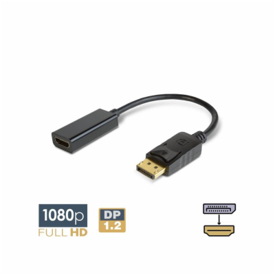 Adaptér DELIGHT 20337 HDMI/DisplayPort 0,25m