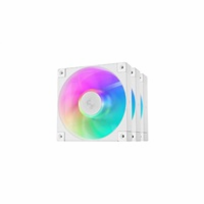 DEEPCOOL Ventilátor FD12 ARGB WH 3v1, 3x120mm, ARGB, bílá