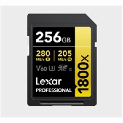 Lexar SDXC Pro 1800x U3 UHS-II R280/W210 (V60) 256GB