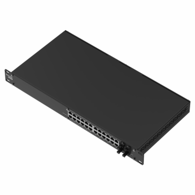 Teltonika SWM280 manažovaný switch, 24x GbE (12x PoE+), 4...