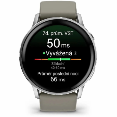 Venu 4 - 45 mm, Silver / Silver Gray silikonový řemínek