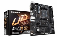BAZAR-GIGABYTE MB Sc AM4 A520M S2H, AMD A520, 2xDDR4, 1xHDMI, 1xDVI, VGA, mATX-po opravě (bez přísl.)