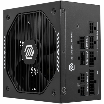 MSI zdroj MAG A650GLS PCIE5/ 650W/ ATX3.1/ akt. PFC/ 7 le...