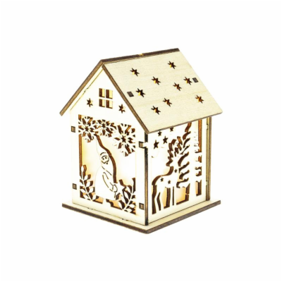 Dekorace vánoční RETLUX RXL 333 WW domeček se skřítkem