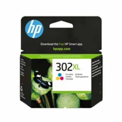 HP 302XL High Yield Tri-color Original Ink Cartridge, , F...